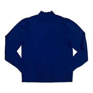 Tint & Shadow Blue Mock Neck Sweater M